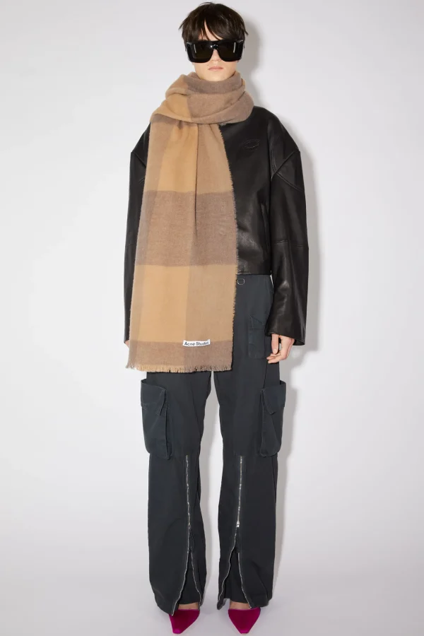 Karierter Wollschal>Acne Studios Flash Sale