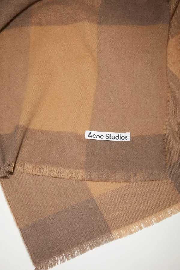 Karierter Wollschal>Acne Studios Flash Sale