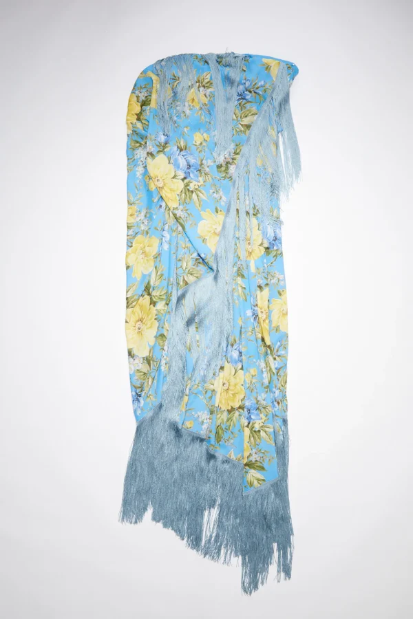 Kleid Mit Blumenprint Und Fransen>Acne Studios Sale