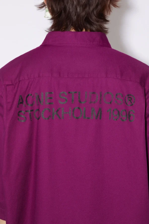 Kurzarmliges Hemd Mit Knopfleiste>Acne Studios Cheap