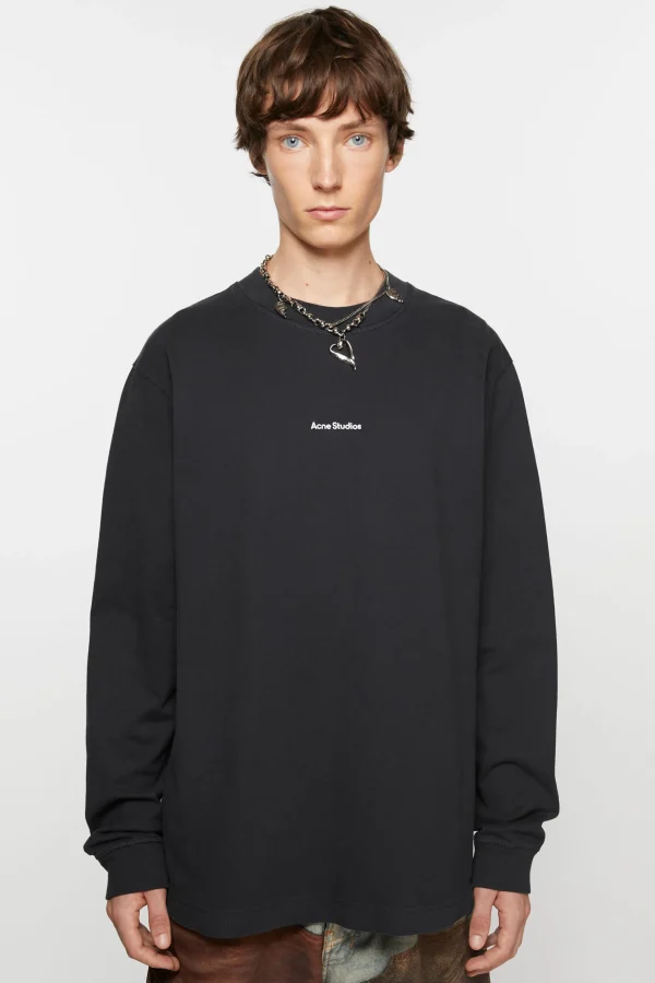 Langarmliges Logo-T-Shirt>Acne Studios Online