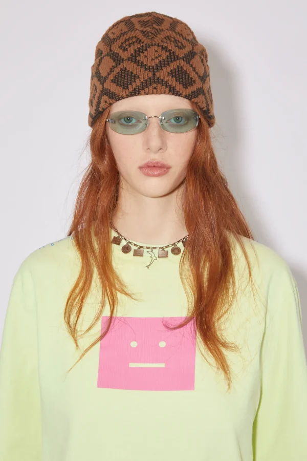 Langarmliges T-Shirt Mit Print>Acne Studios Online