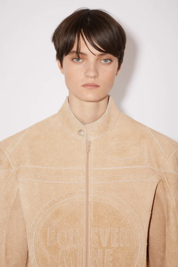 Lederjacke Aus Wildleder>Acne Studios Store