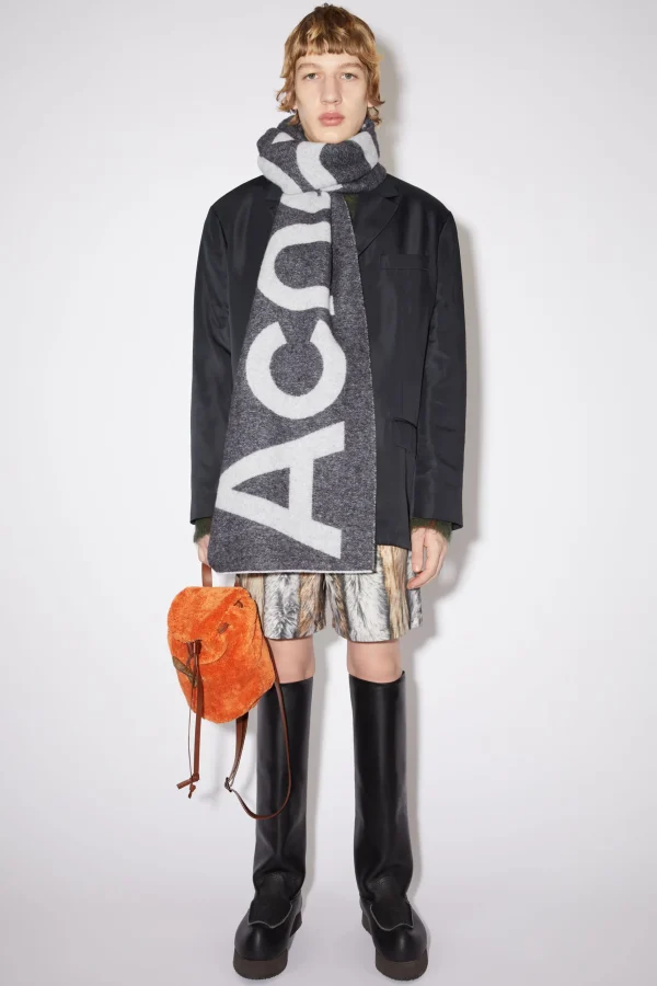 Logo-Schal Aus Woll-Mix>Acne Studios Online