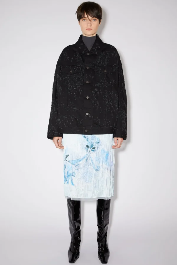 Oversize-Denimjacke Im Used-Look – Morris>Acne Studios Best Sale