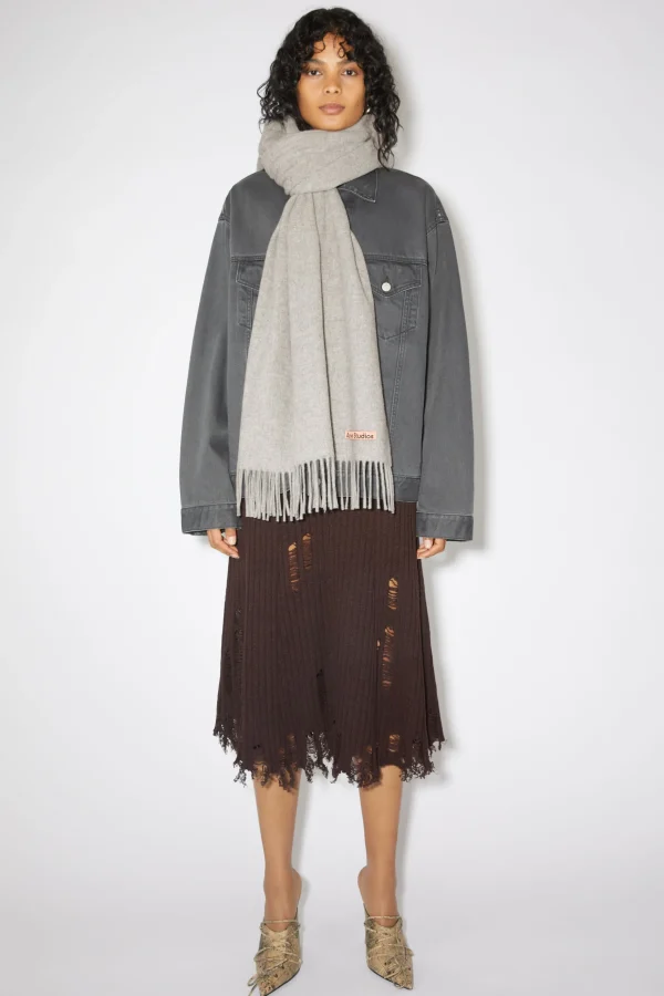 Oversized-Wollschal Mit Fransen>Acne Studios Online