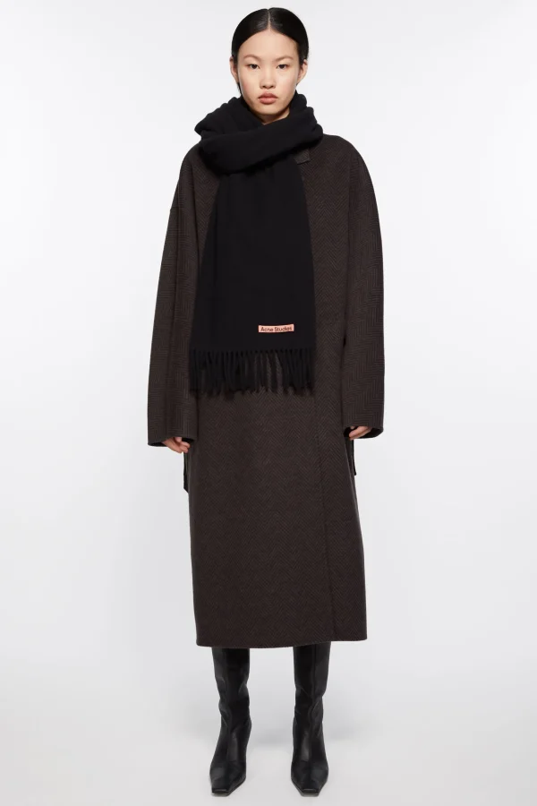 Oversized-Wollschal Mit Fransen>Acne Studios Cheap