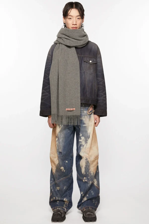 Oversized-Wollschal Mit Fransen>Acne Studios Online