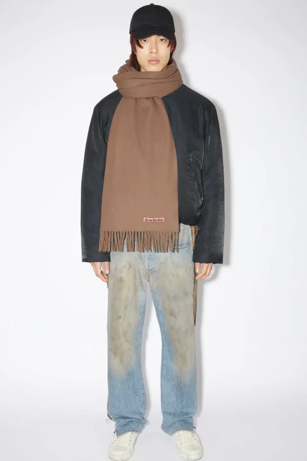 Oversized-Wollschal Mit Fransen>Acne Studios Outlet