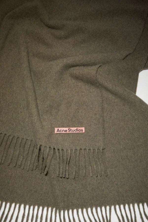 Oversized-Wollschal Mit Fransen>Acne Studios Outlet