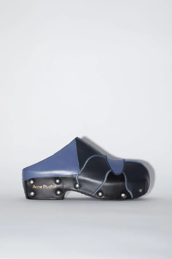 Patchwork-Mules Mit Nieten>Acne Studios Cheap