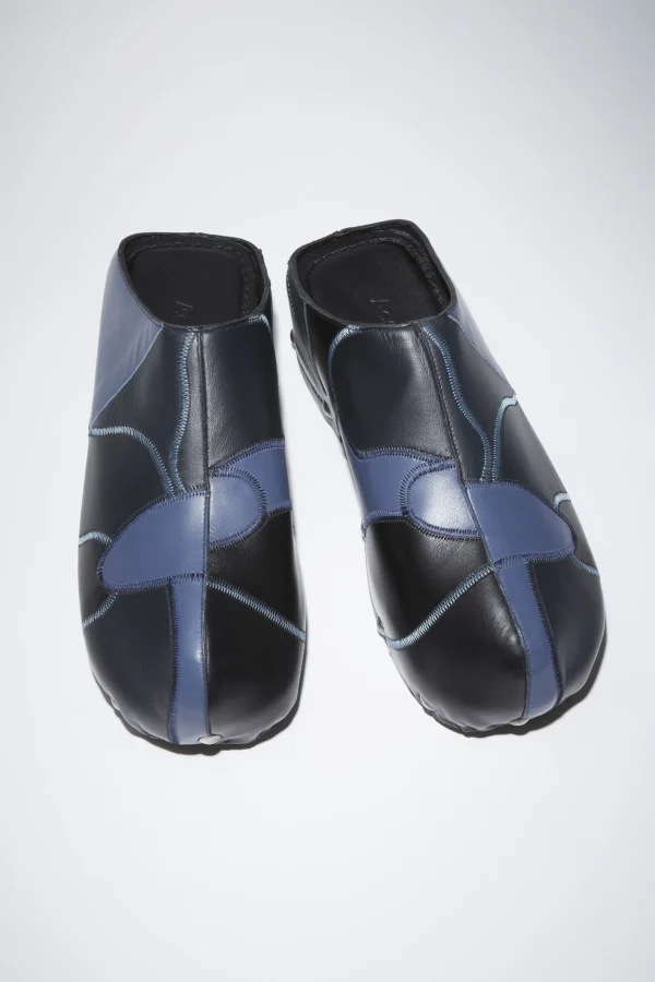 Patchwork-Mules Mit Nieten>Acne Studios Cheap