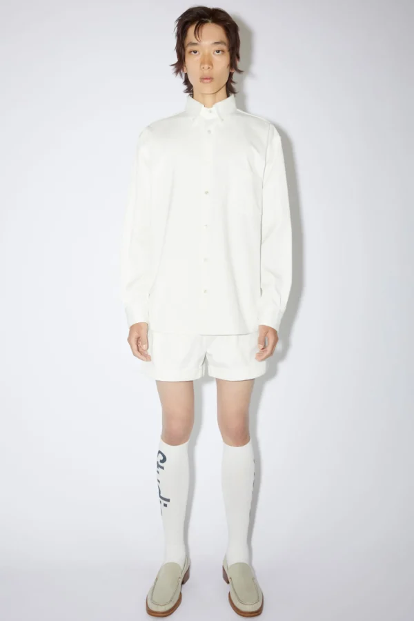 Plissierte Shorts Aus Twill>Acne Studios Shop