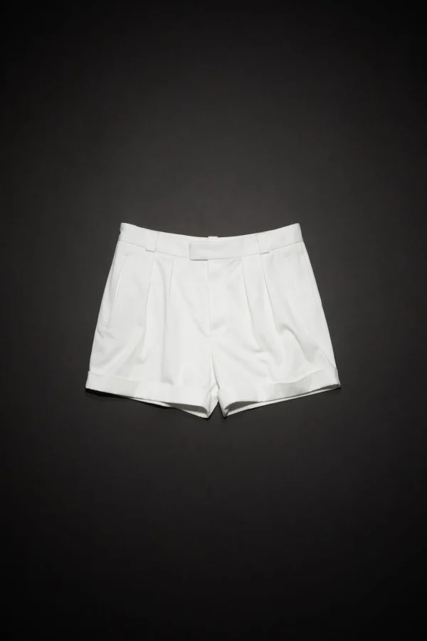 Plissierte Shorts Aus Twill>Acne Studios Shop