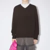 Pullover Aus Wolle Und Cashmere Mit V-Ausschnitt>Acne Studios Cheap