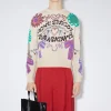 Pullover Mit Floragatan-Artwork Aus Jacquard>Acne Studios Cheap