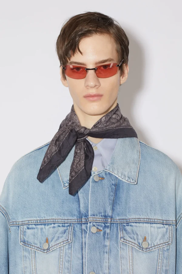 Quadratischer Schal Mit Print>Acne Studios Online