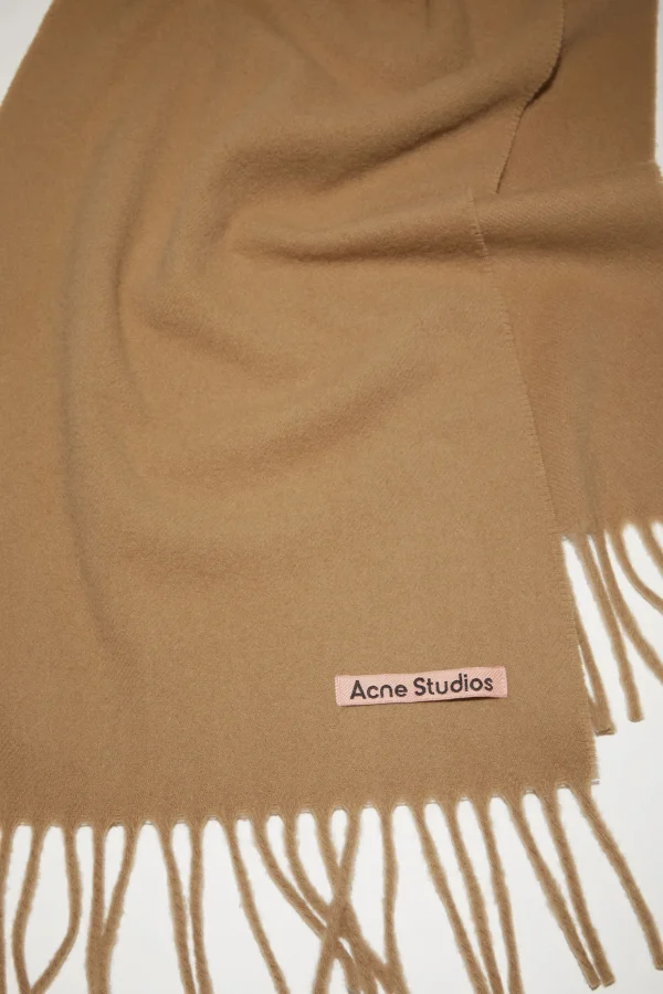 Schmaler Fransen-Schal Aus Wolle>Acne Studios Cheap