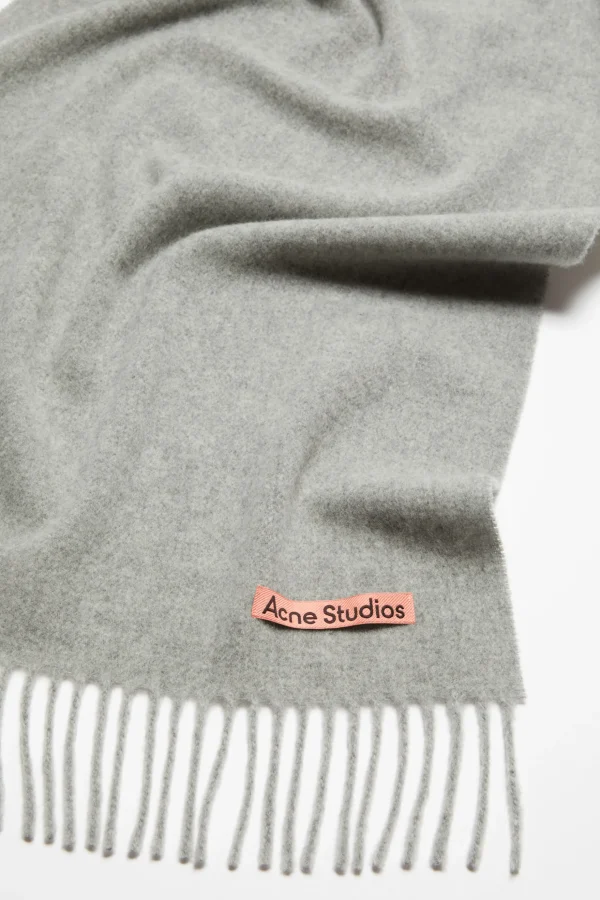 Schmaler Fransen-Schal Aus Wolle>Acne Studios Online