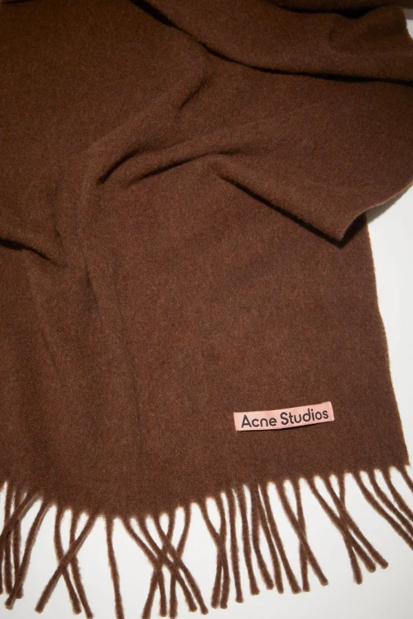 Schmaler Fransen-Schal Aus Wolle>Acne Studios Flash Sale