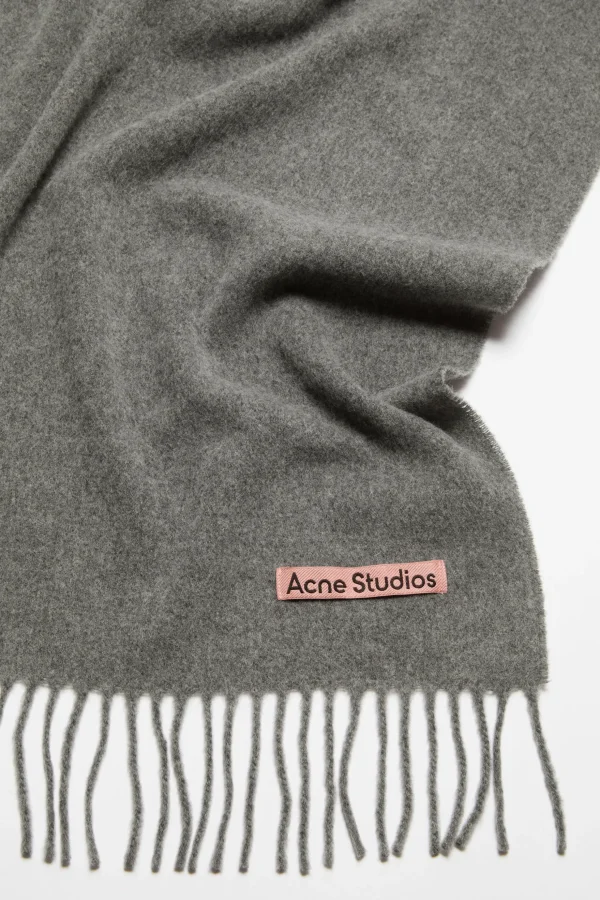 Schmaler Fransen-Schal Aus Wolle>Acne Studios Discount