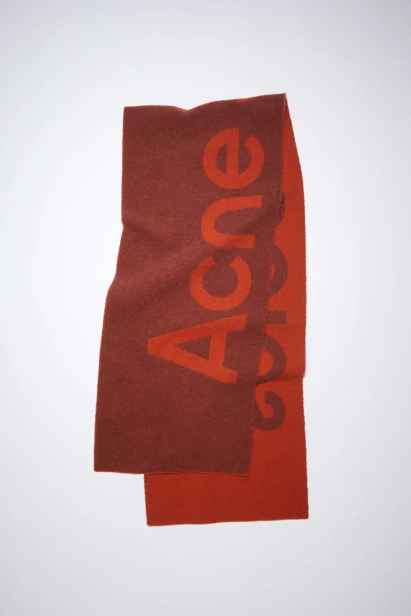 Schmaler Schal Mit Logo-Jacquardmuster>Acne Studios Hot