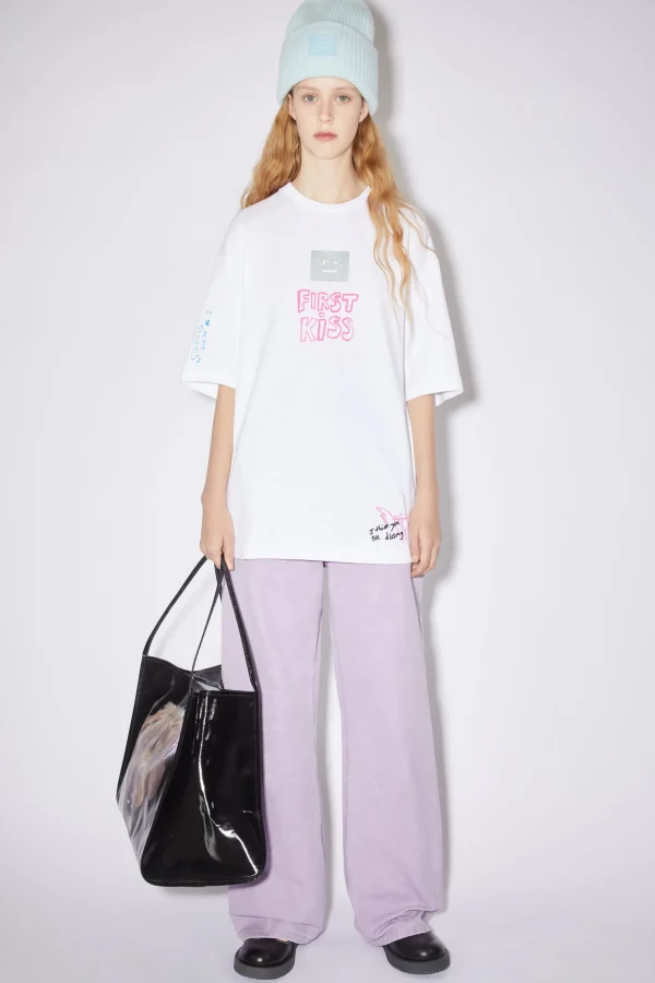 Scribbles T-Shirt>Acne Studios Clearance