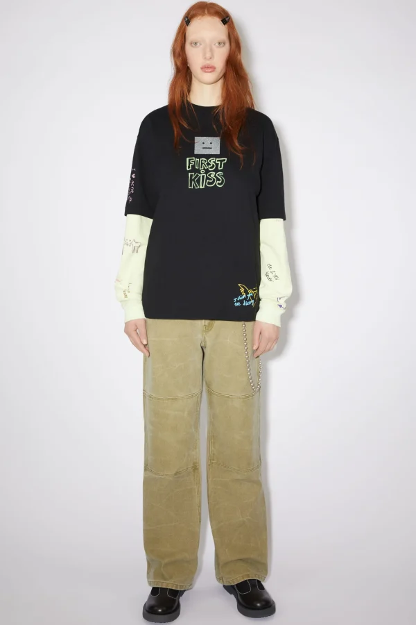 Scribbles T-Shirt>Acne Studios Store