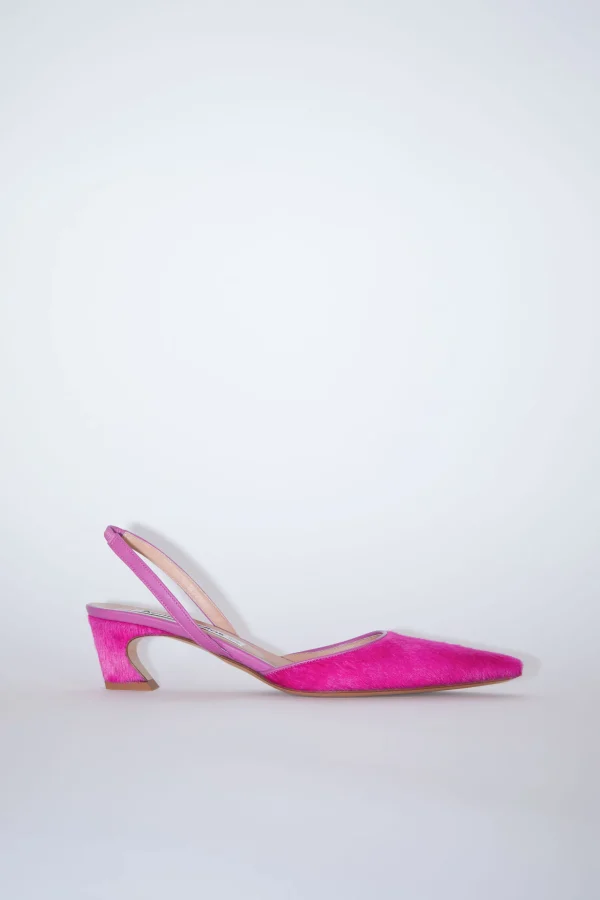 Slingback-Pumps Aus Haarleder>Acne Studios Sale