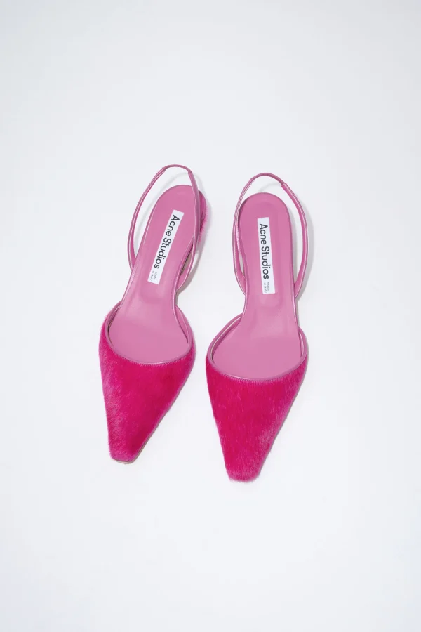 Slingback-Pumps Aus Haarleder>Acne Studios Sale