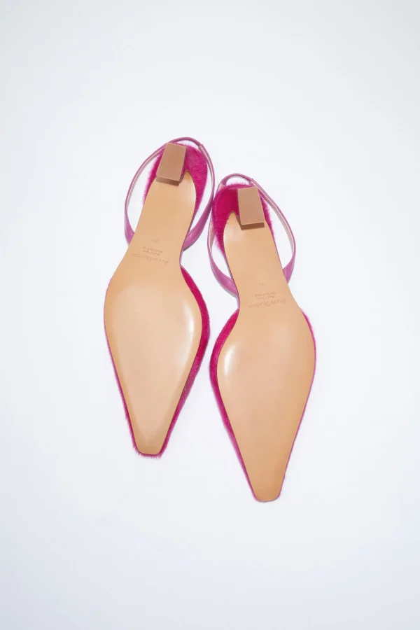 Slingback-Pumps Aus Haarleder>Acne Studios Sale