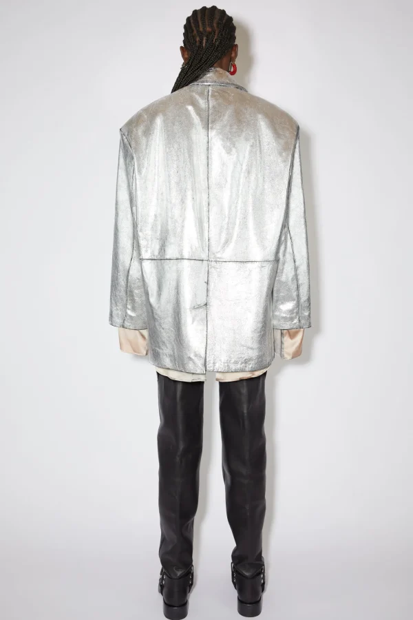 Sprayed Leather Jacket>Acne Studios New