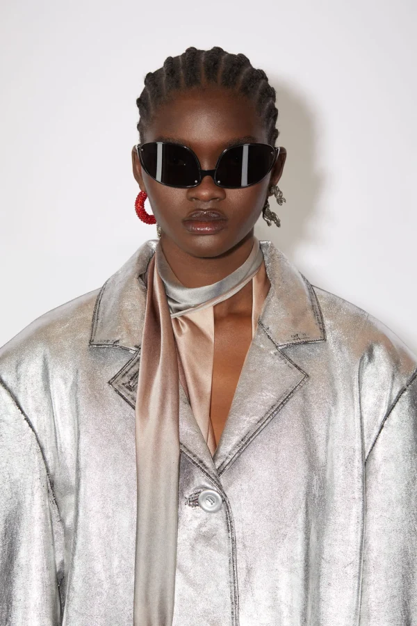 Sprayed Leather Jacket>Acne Studios New