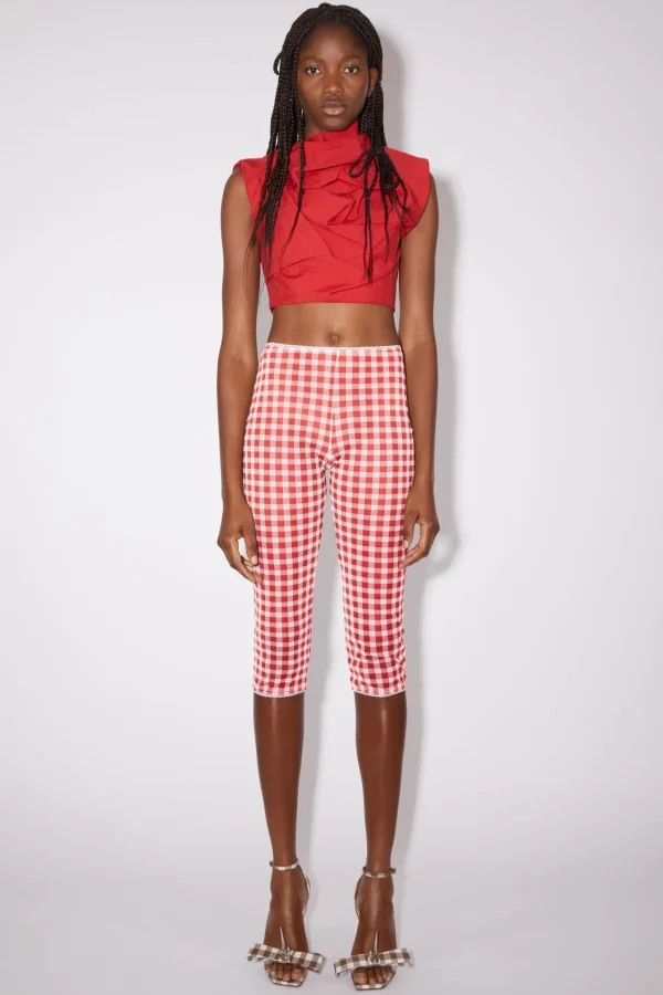 Strumpfhose Mit Gingham-Muster>Acne Studios Store