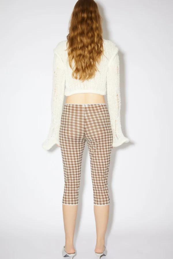 Strumpfhose Mit Gingham-Muster>Acne Studios Store