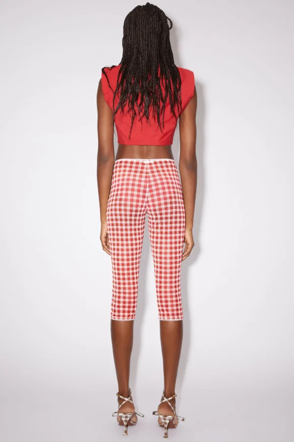 Strumpfhose Mit Gingham-Muster>Acne Studios Store