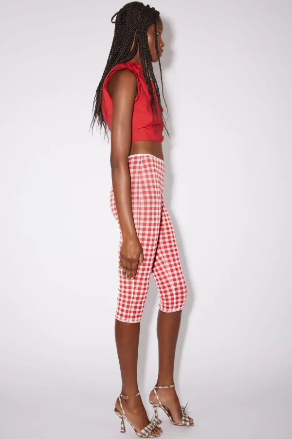 Strumpfhose Mit Gingham-Muster>Acne Studios Store