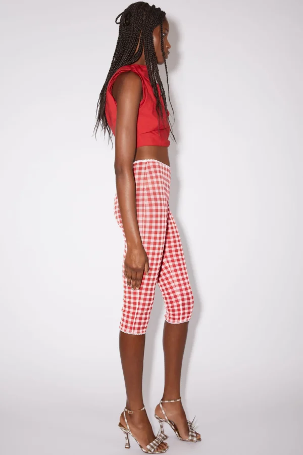 Strumpfhose Mit Gingham-Muster>Acne Studios Clearance