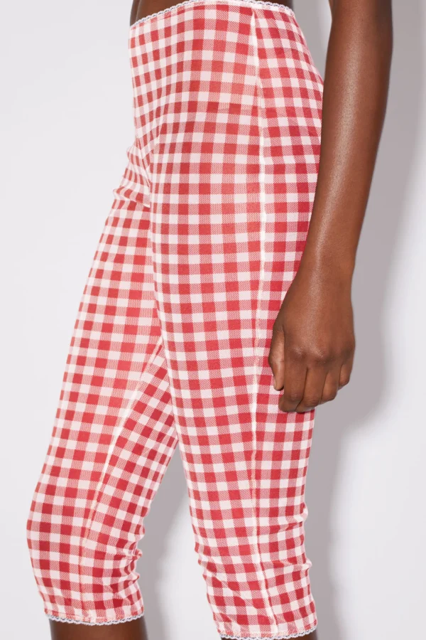 Strumpfhose Mit Gingham-Muster>Acne Studios Store