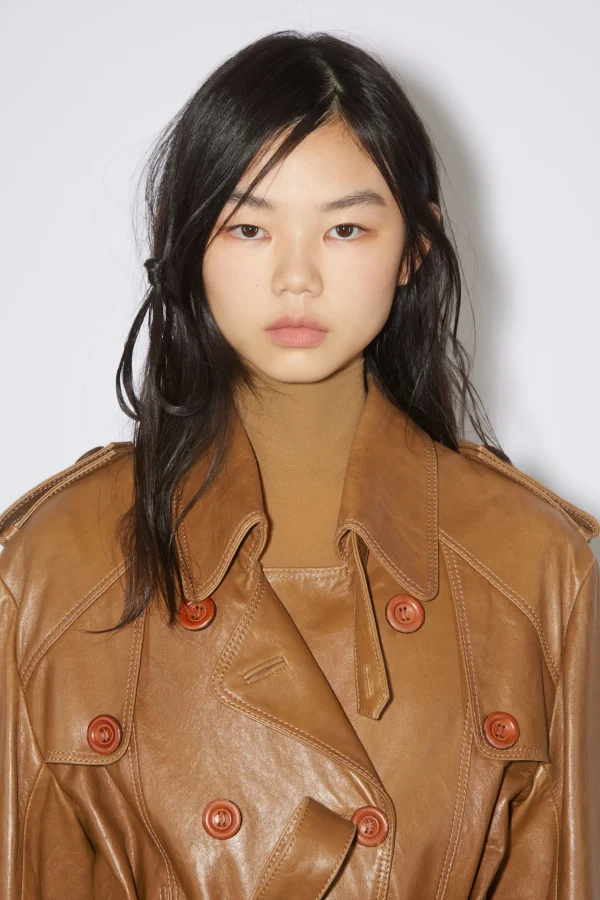 Trenchcoat Aus Leder>Acne Studios Outlet