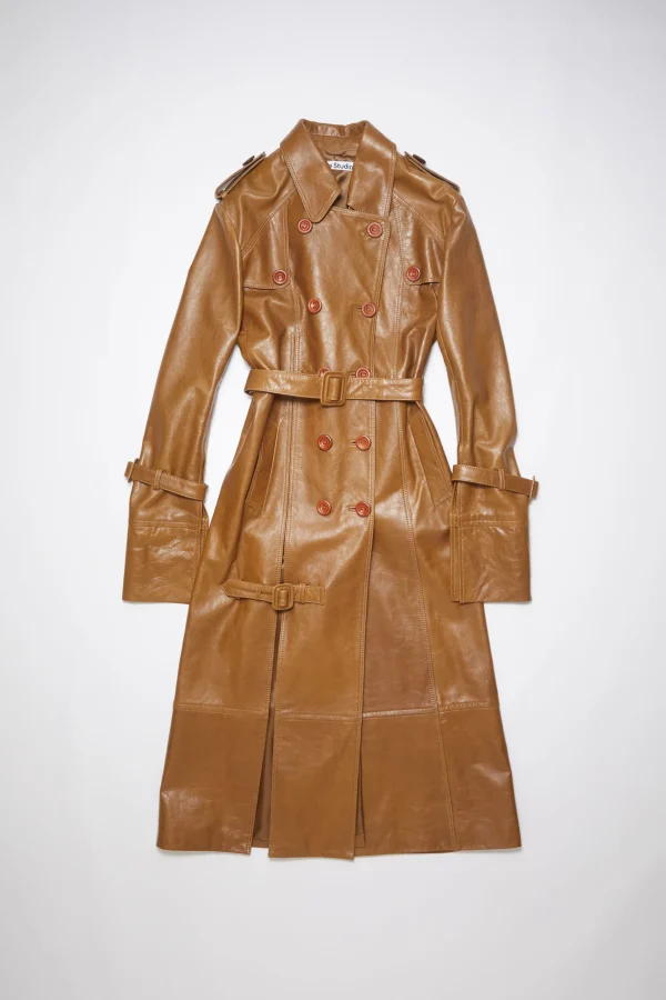 Trenchcoat Aus Leder>Acne Studios Outlet