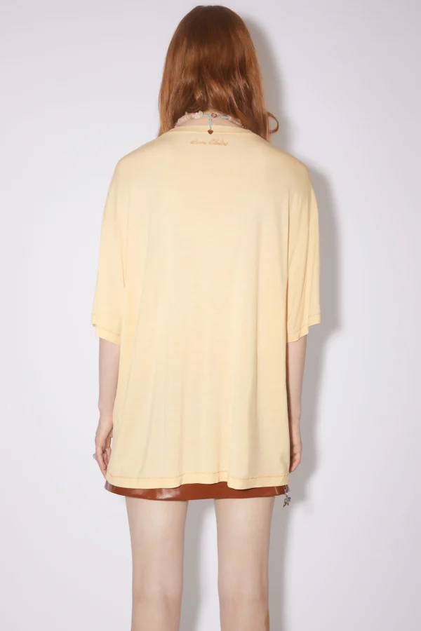 T-Shirt Aus Leichtem Jersey>Acne Studios Flash Sale