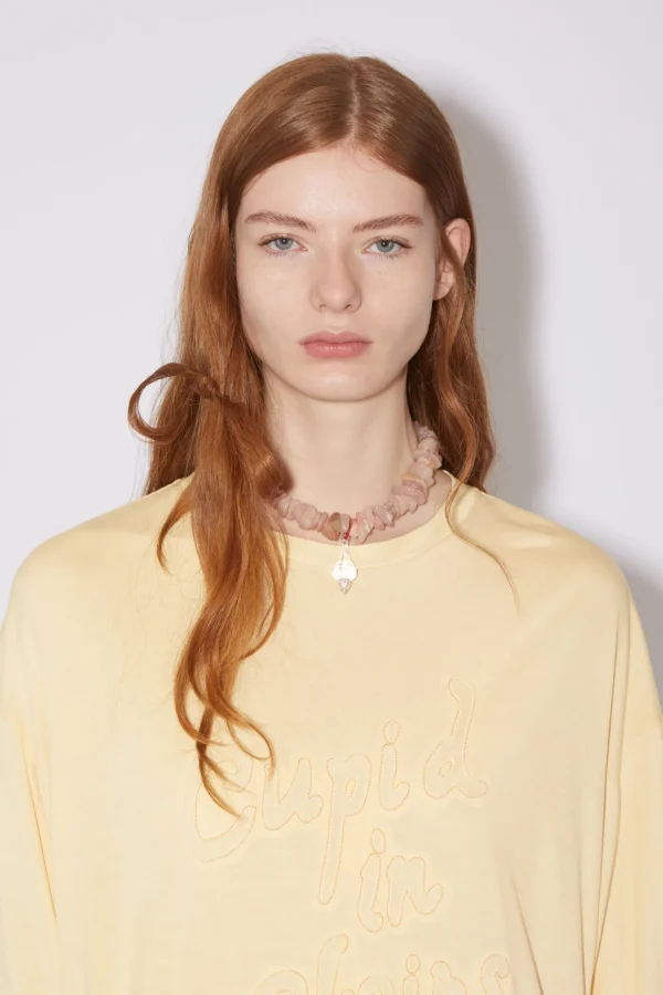 T-Shirt Aus Leichtem Jersey>Acne Studios Flash Sale