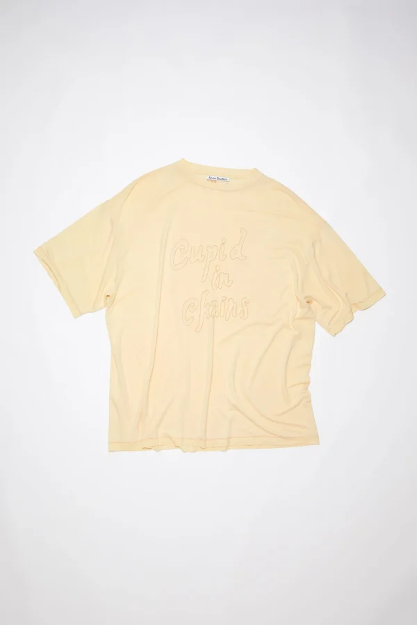 T-Shirt Aus Leichtem Jersey>Acne Studios Flash Sale