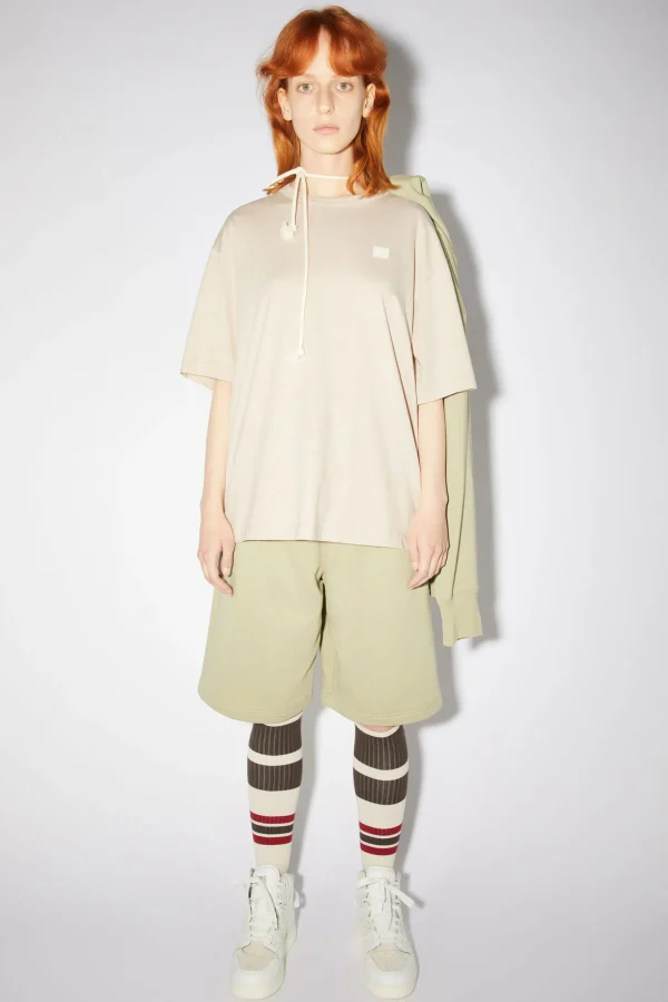 T-Shirt Mit Face-Aufnaher>Acne Studios Clearance