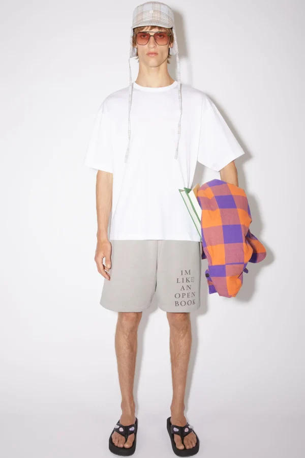 T-Shirt Mit Face-Aufnaher>Acne Studios Store