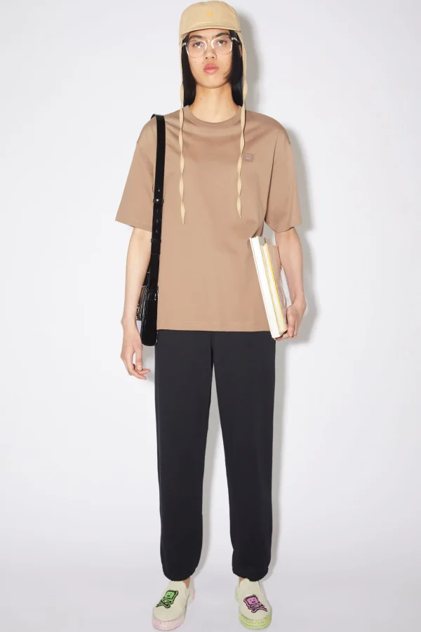 T-Shirt Mit Face-Aufnaher>Acne Studios Fashion