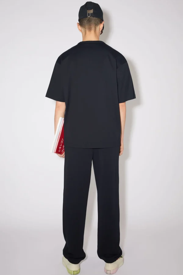 T-Shirt Mit Face-Aufnaher>Acne Studios New