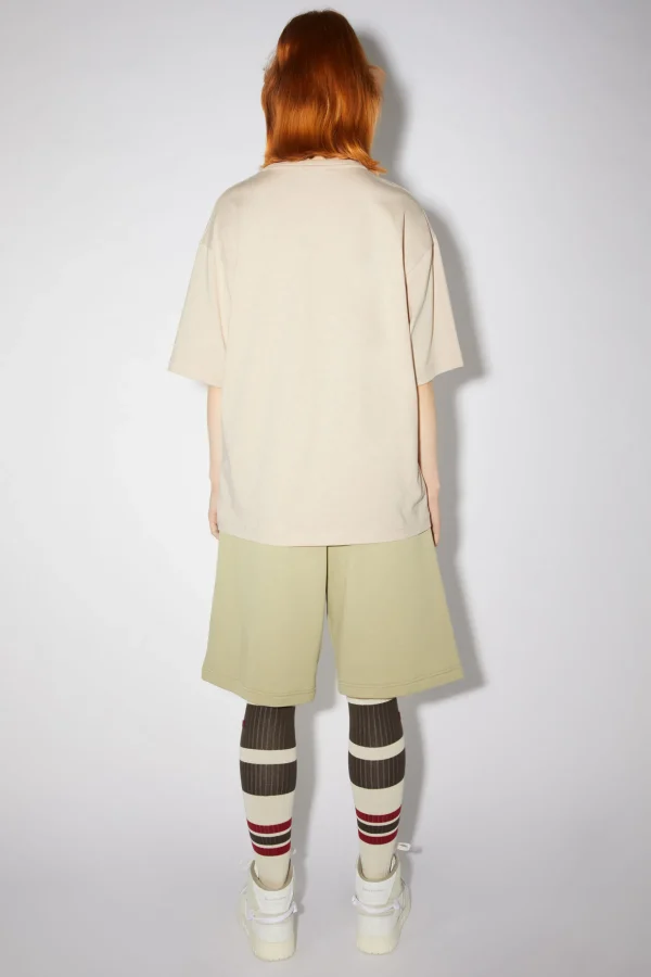 T-Shirt Mit Face-Aufnaher>Acne Studios Clearance