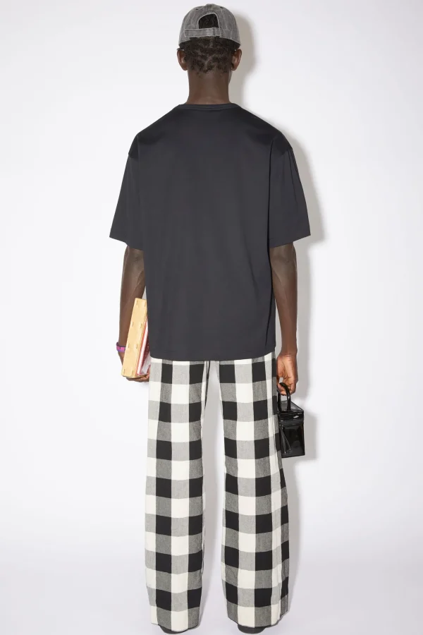 T-Shirt Mit Face-Aufnaher>Acne Studios Store